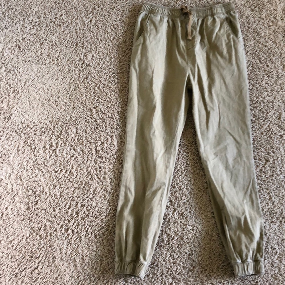 BOYS BEIGE JOGGERS SIZE XL (14-16)